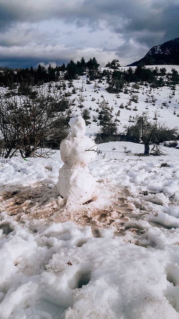 Στο δρόμο για το χωριό το Χειμώνα - φωτογραφία